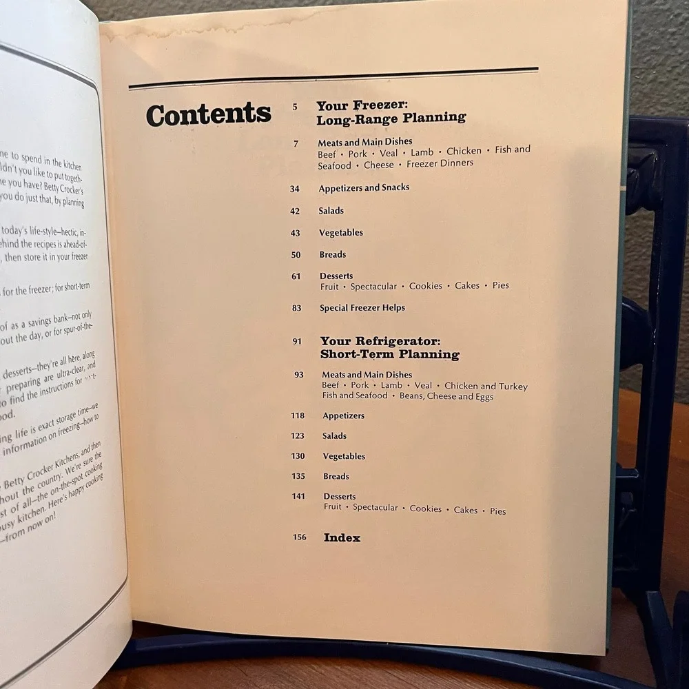 Betty‎ Crocker Do-Ahead Cookbook, From the Freezer and the Refrigerator 1973